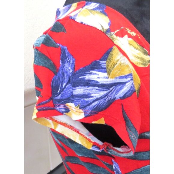 Lascana Venus Red Tropical Floral Dress Size 6 EUC - Picture 4 of 6